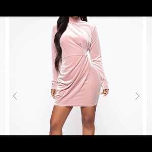 Pink Velvet dress